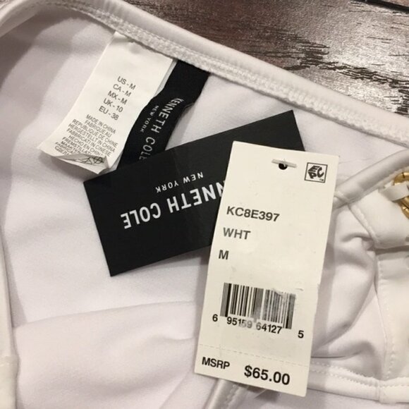 NWT Kenneth Cole Chain Full Side Swim Bottom - Picture 3 of 7